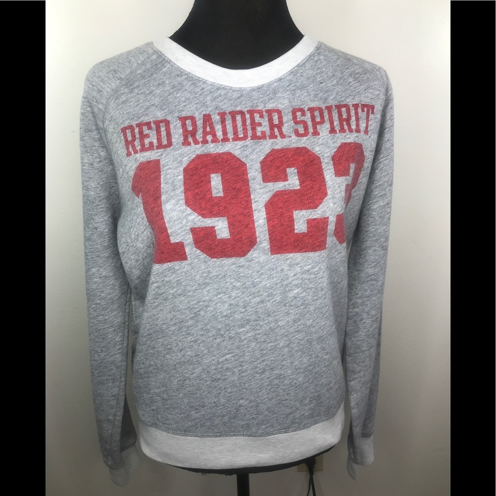 PINK Texas Tech Grey Sweatshirt